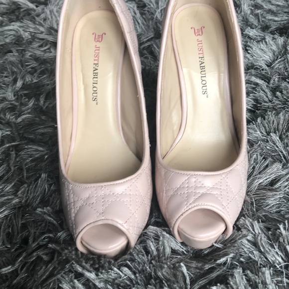 JUST FAB HIGH HEELS SIZE 7 PINK COLOUR - Picture 1 of 1